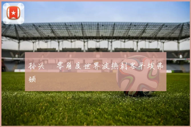 孙兴慜零角度世界波热刺客平埃弗顿